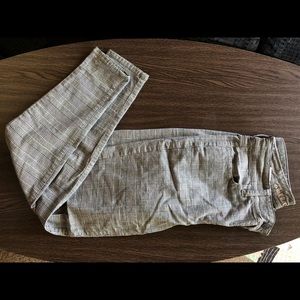 Black and white patterned pants